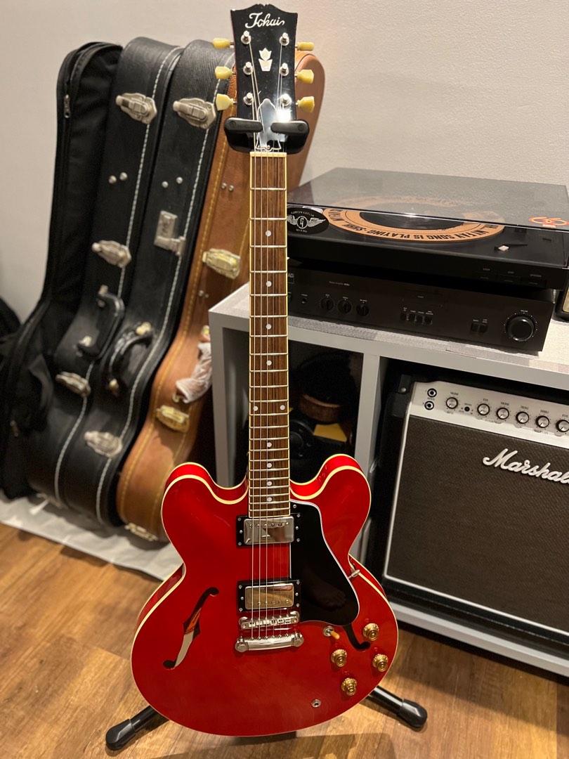 Tokai ES180 Transparent Red MIJ, Hobbies  Toys, Music  Media, Musical  Instruments on Carousell