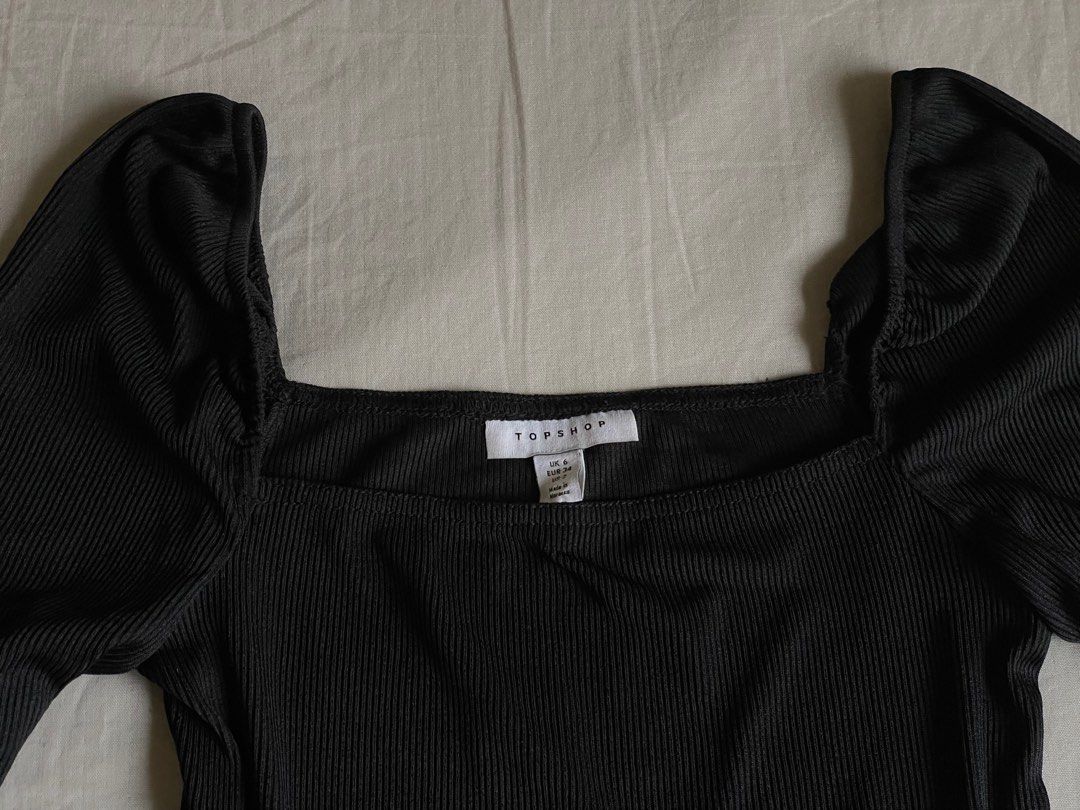Topshop square neck dress cheap