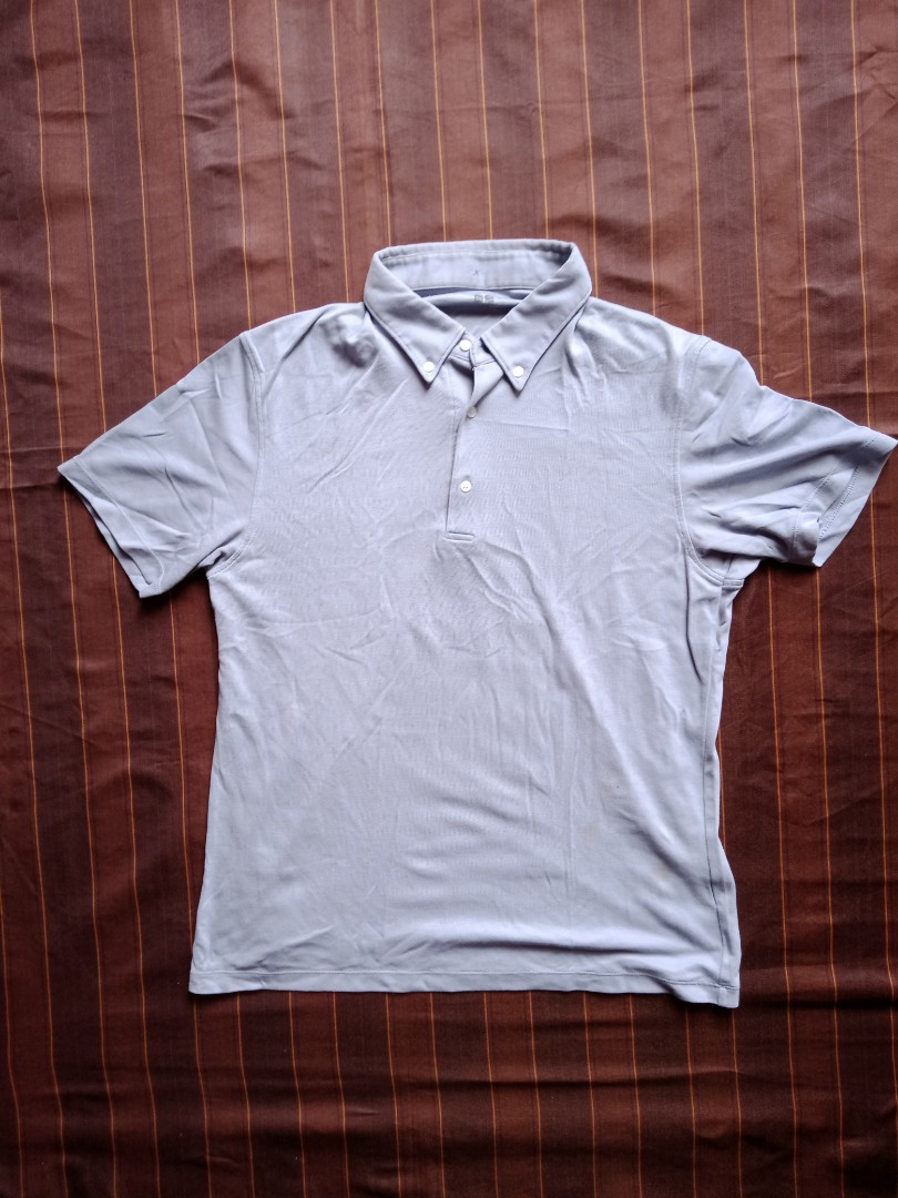 UNIQLO AIRISM button Down Polo Shirt on Carousell