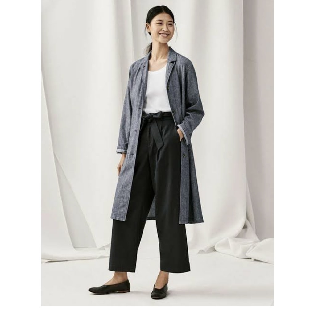 Uniqlo linen new arrivals cotton coat