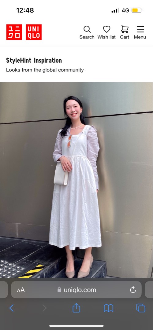 Uniqlo linen blend sleeveless dress hotsell