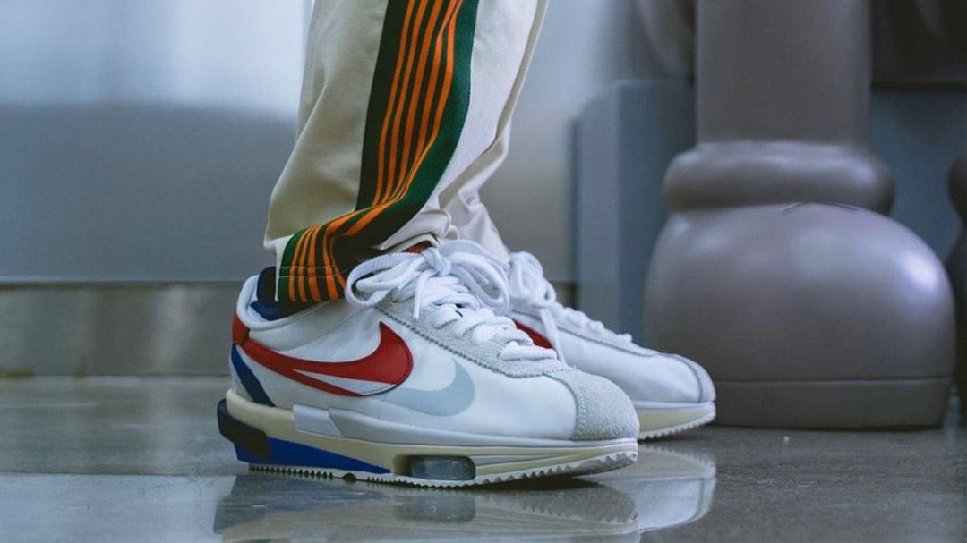 [US 11] Nike Zoom Cortez SP x Sacai - White University