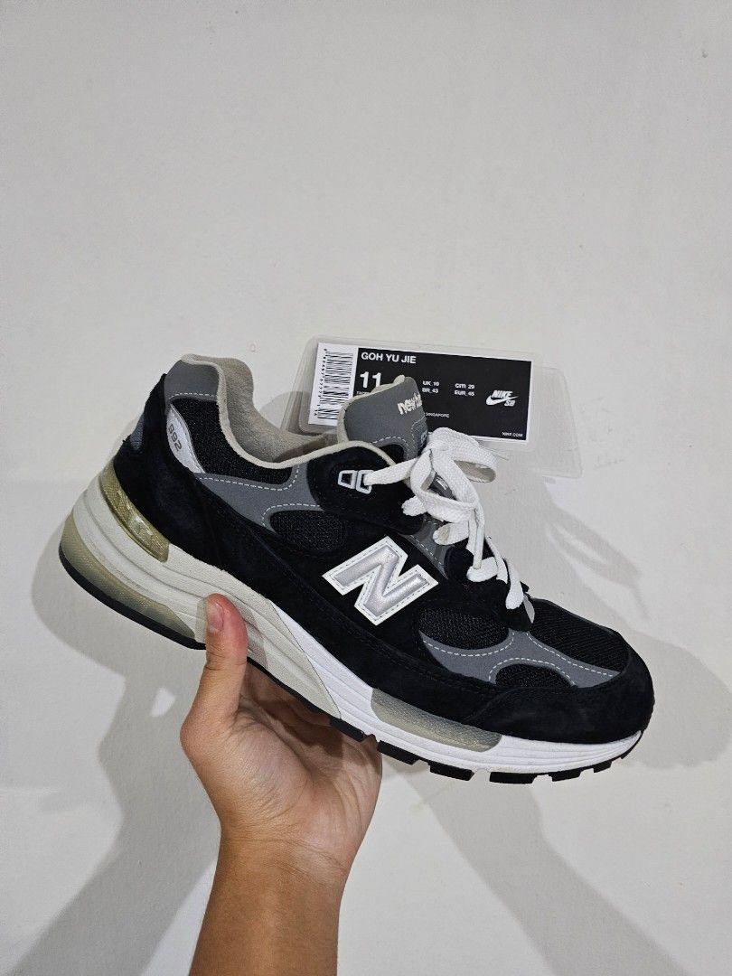 US 9 New Balance 992 Black Men s Fashion Footwear Sneakers on