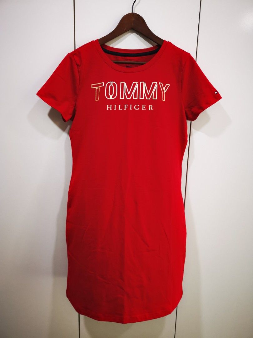 Tommy Hilfiger Women's Logo Sweatshirt Dress - Macy's