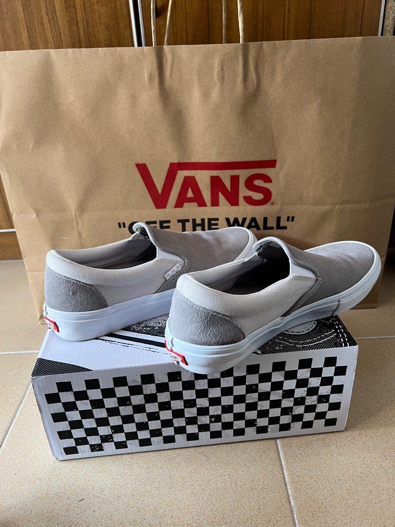 Frost grey slip on vans online