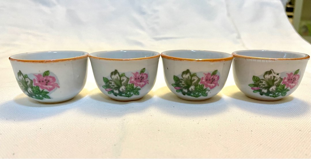 Vintage Chinese Tea Cups, Hobbies & Toys, Memorabilia & Collectibles