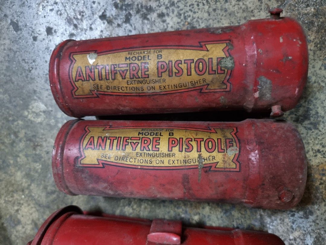 Vintage Fire Extinguisher Pistol Recharge MADE IN ENGLAND, Hobbies