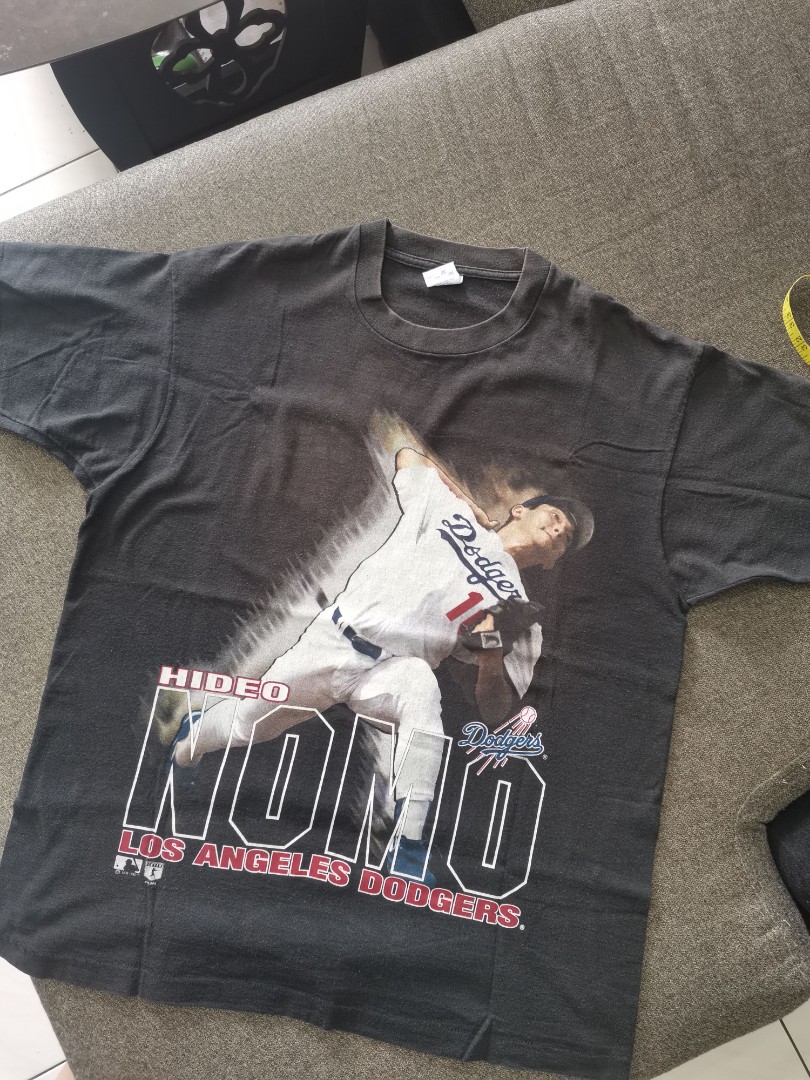 Vintage 90s Hideo Nomo MLB LA Dodgers Shirt, Men's Fashion, Tops & Sets,  Tshirts & Polo Shirts on Carousell