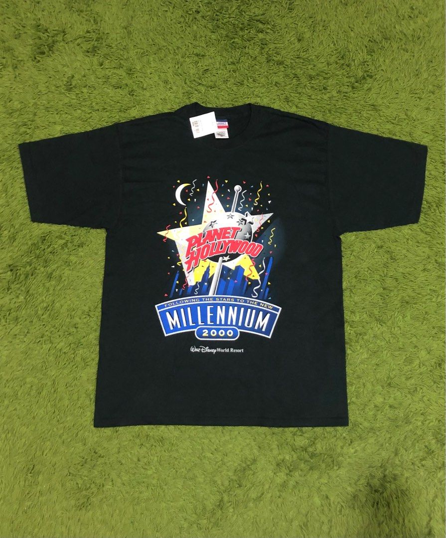 Vintage Planet Hollywood Millennium 2000 T-Shirt NOS, Men 