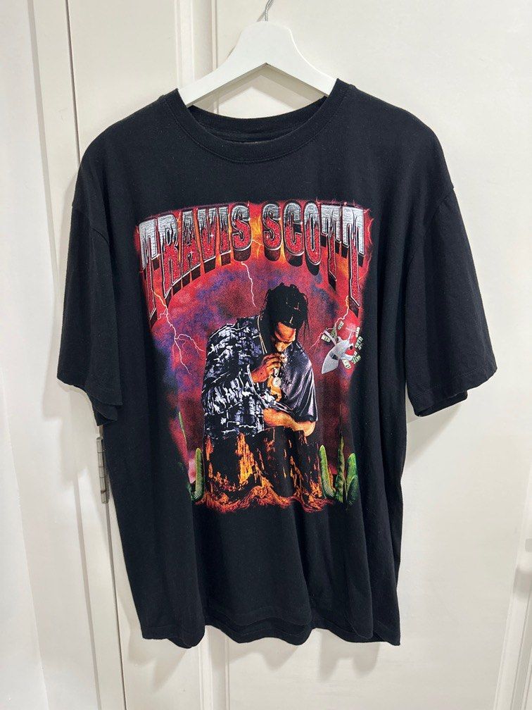 Vintage Travis Scott Graphic tee, Men's Fashion, Tops & Sets, Tshirts ...