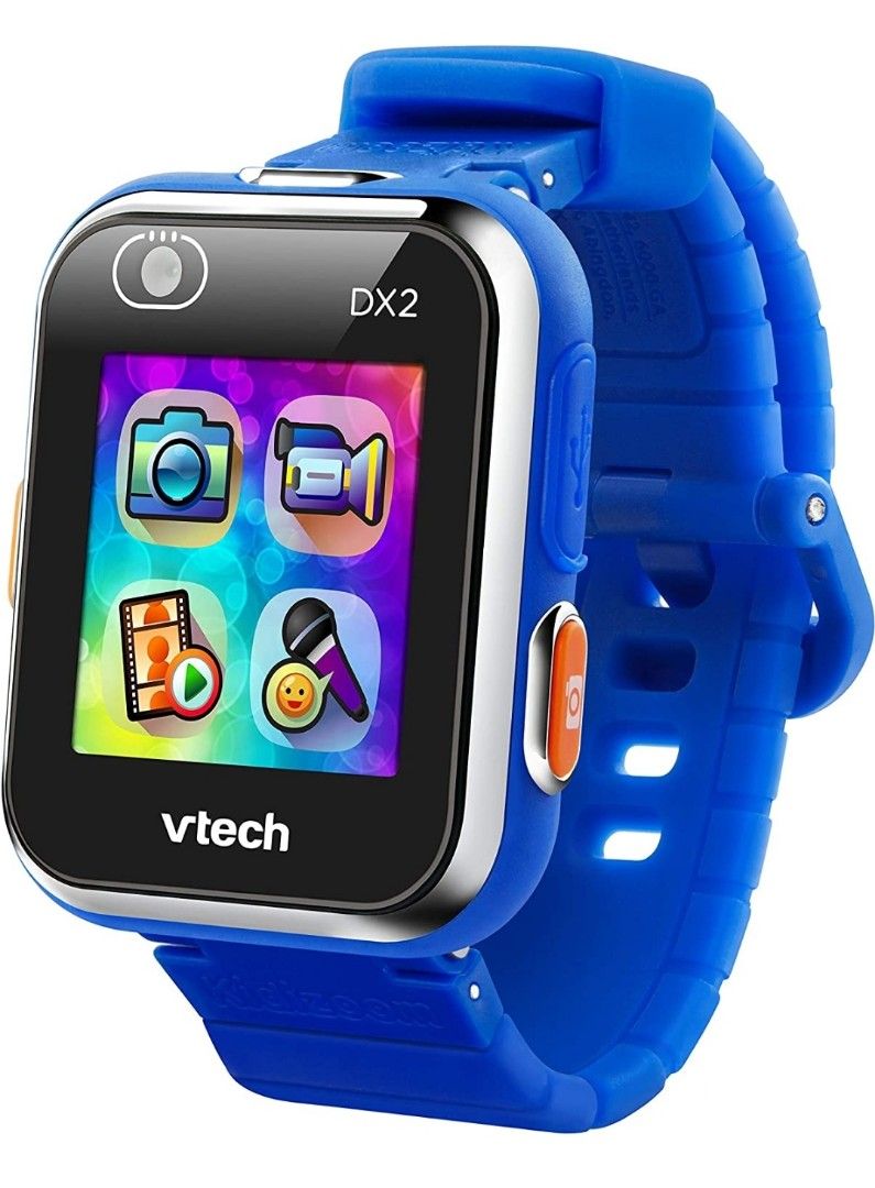 VTech Kidizoom Smartwatch DX2 Blue Frustration Free Packaging Kids Watch with Selfie camera function pedometer