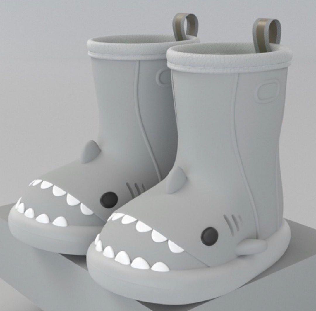 Wellington Rain Boots Shark design size 16cm Babies Kids