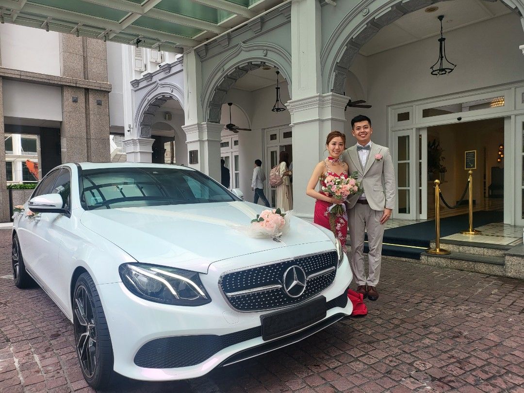WHITE Mercedes E Class Wedding Car Rental62886405888770113