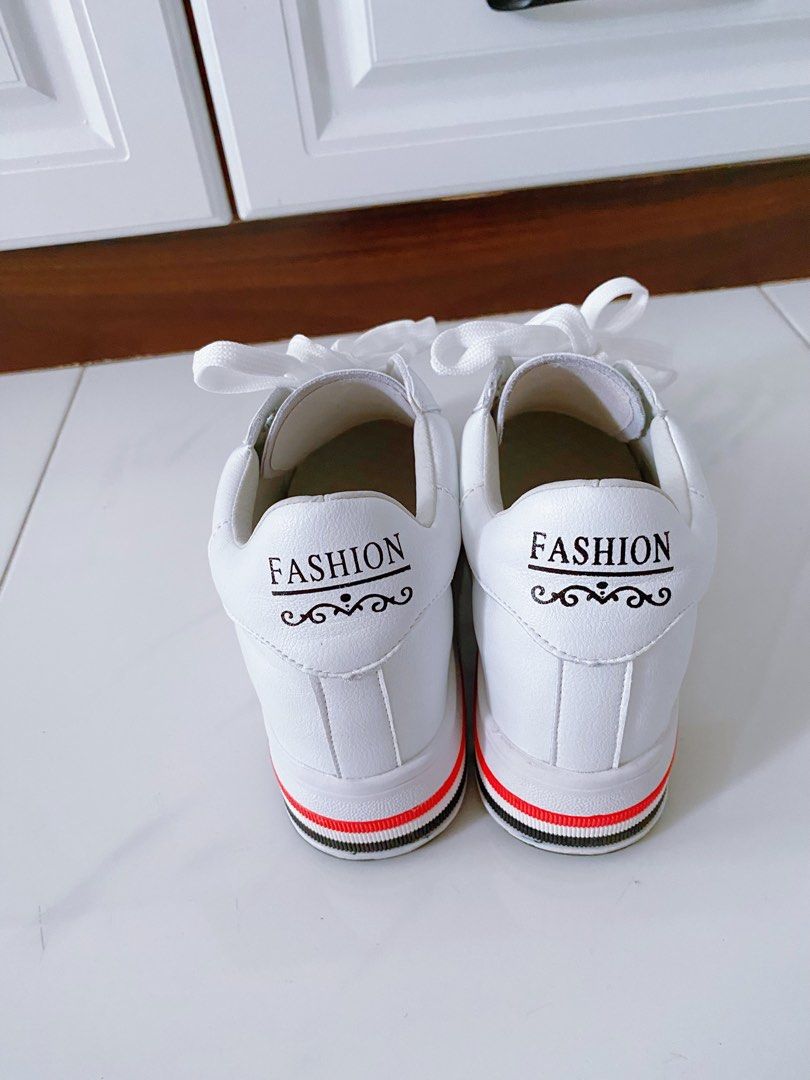 White elevator clearance shoes