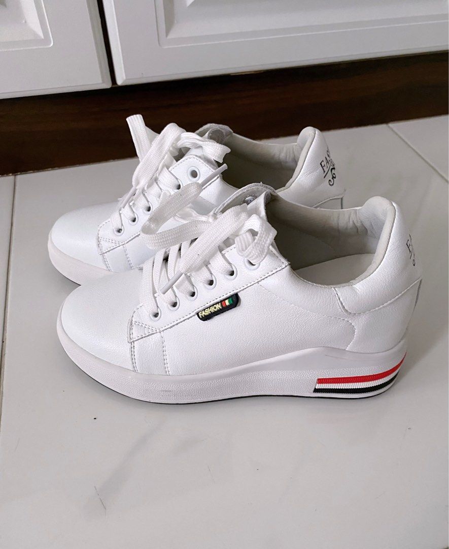 Women Fashion white elevator sneakers shoes