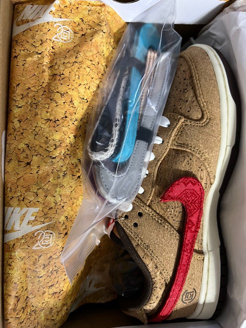 WTS Clot x Nike Cork Dunk Low(FN0317-121), 女裝, 鞋, 波鞋- Carousell