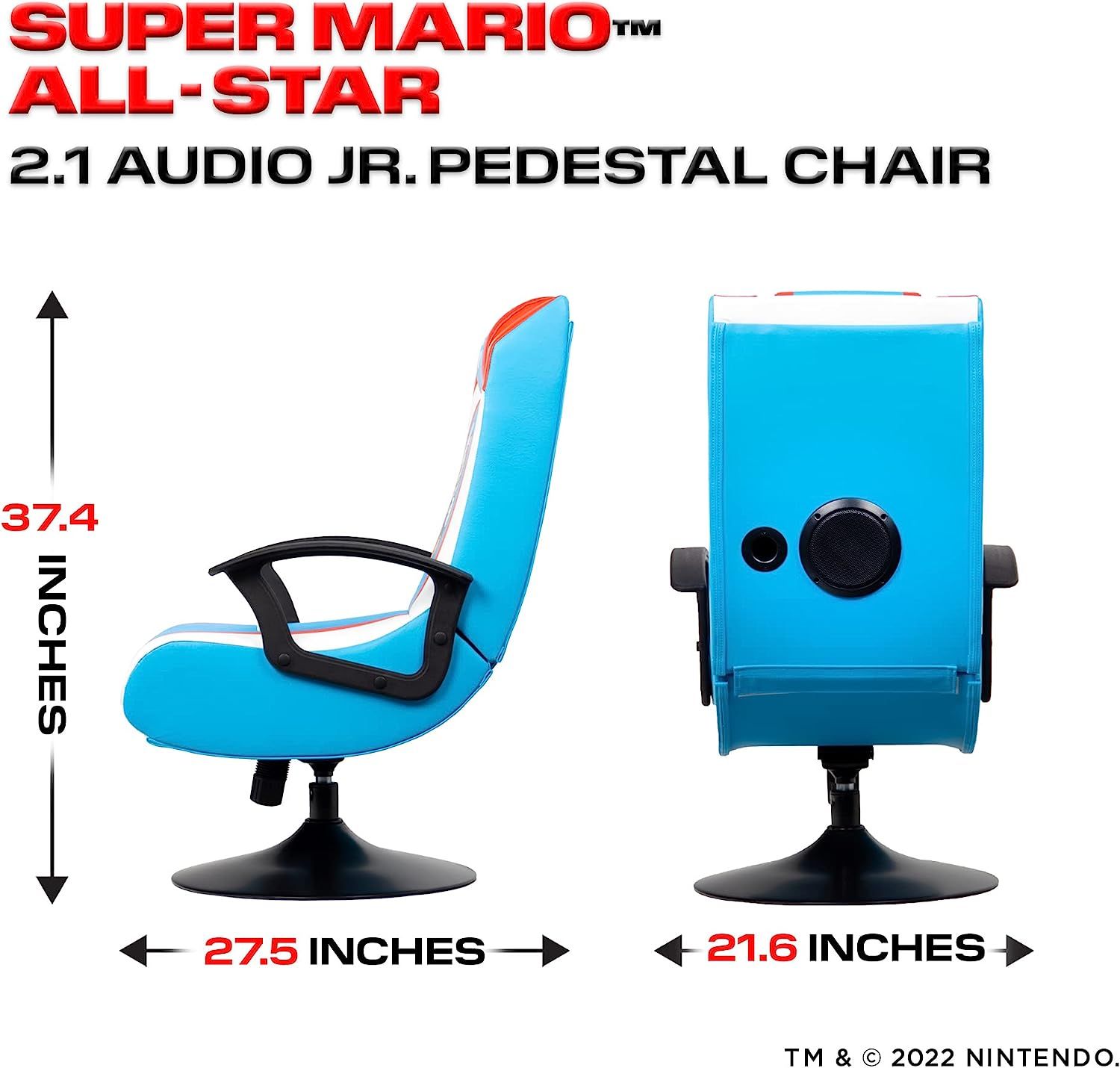 X Rocker Official Super 2.1 Audio Pedestal Mario Edition Gaming