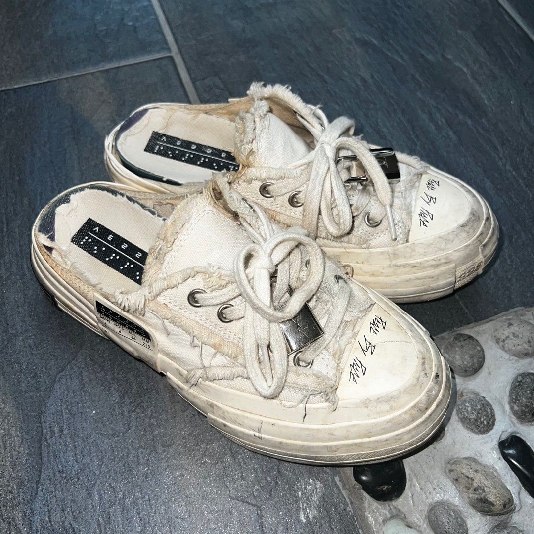 All white slip on shop