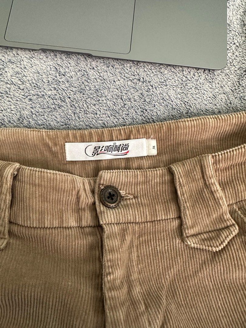 y2k corduroy low waist flared pants (Category: Jeans) located in Bulacan. Submitted by theinternetz (Listing ID 1240464128, Image 3). Description: wts lfb ph y2k corduroy low waist flared pants 〰️ condition: 8/10 〰️ size is 38 (medium) but can fit until semi large body frame! 〰️ all zippers working, buttons are still in tact and well sewn! 〰️ pre-loved!.
