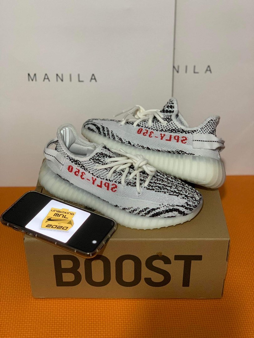 Adidas yeezy hotsell zebra unboxing
