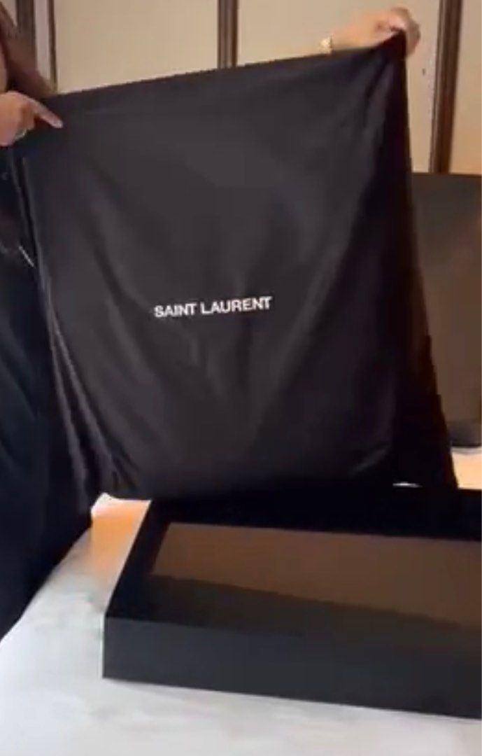 YSL Icare Maxi Shopping Bag in Quilted Nubuck Suede Beige, Luxury, Bags &  Wallets on Carousell