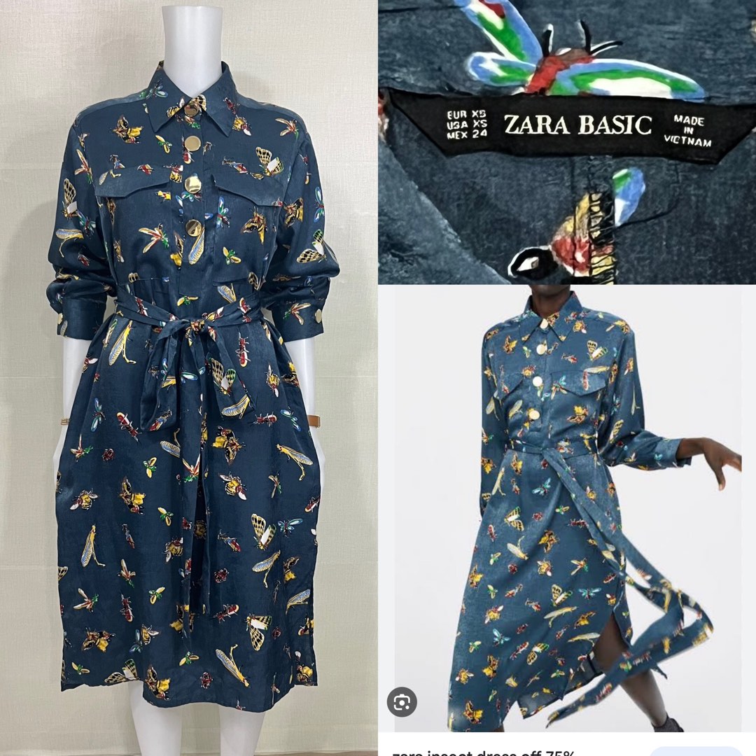 Zara top insect dress