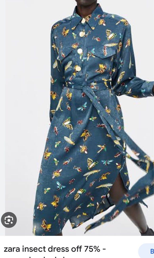 Zara insect dress hot sale