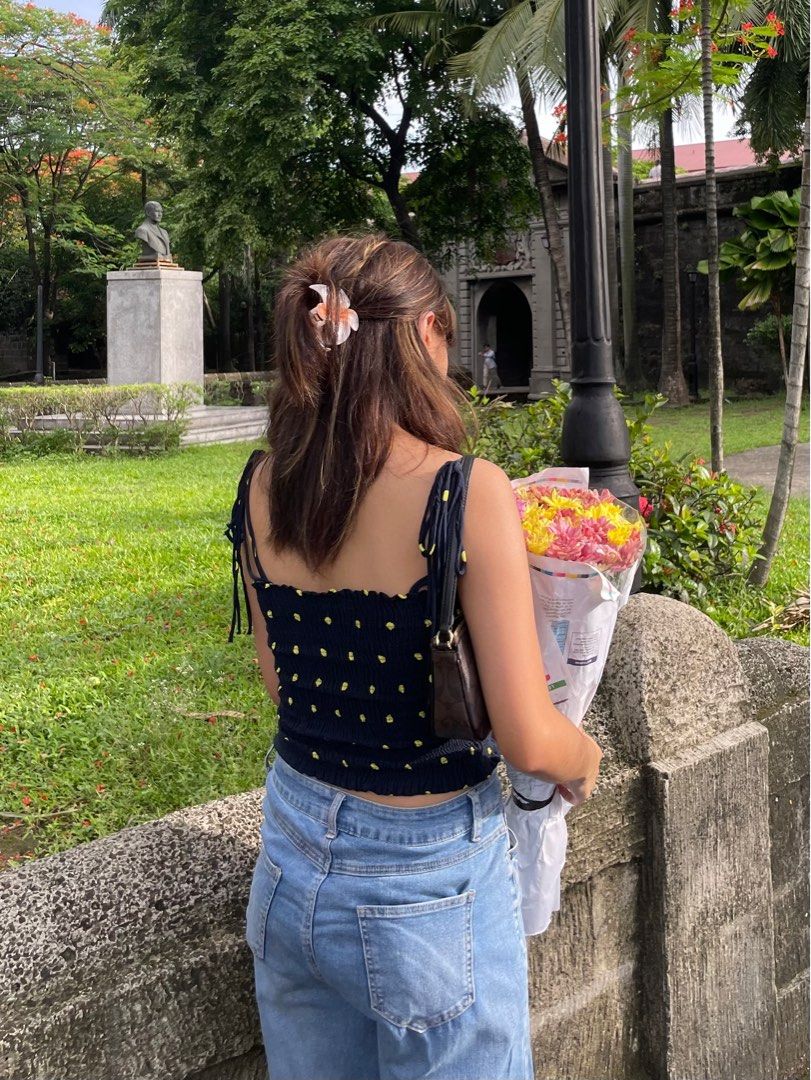 zara polka dot ruched top (Category: Sleeveless) located in Manila. Submitted by ksooos (Listing ID 1240528118, Image 3). Description: 💐 still super flawless 💐 xs - m.