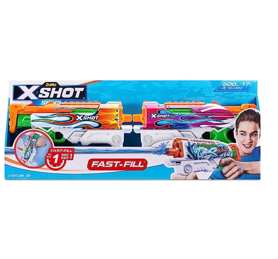 zuru® x-shot water fast-fill skins nano water blaster