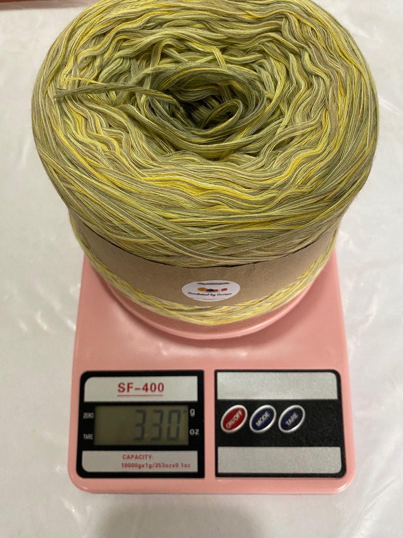 16 ply Fine Cotton Yarn Crocheted by Carisse on Carousell