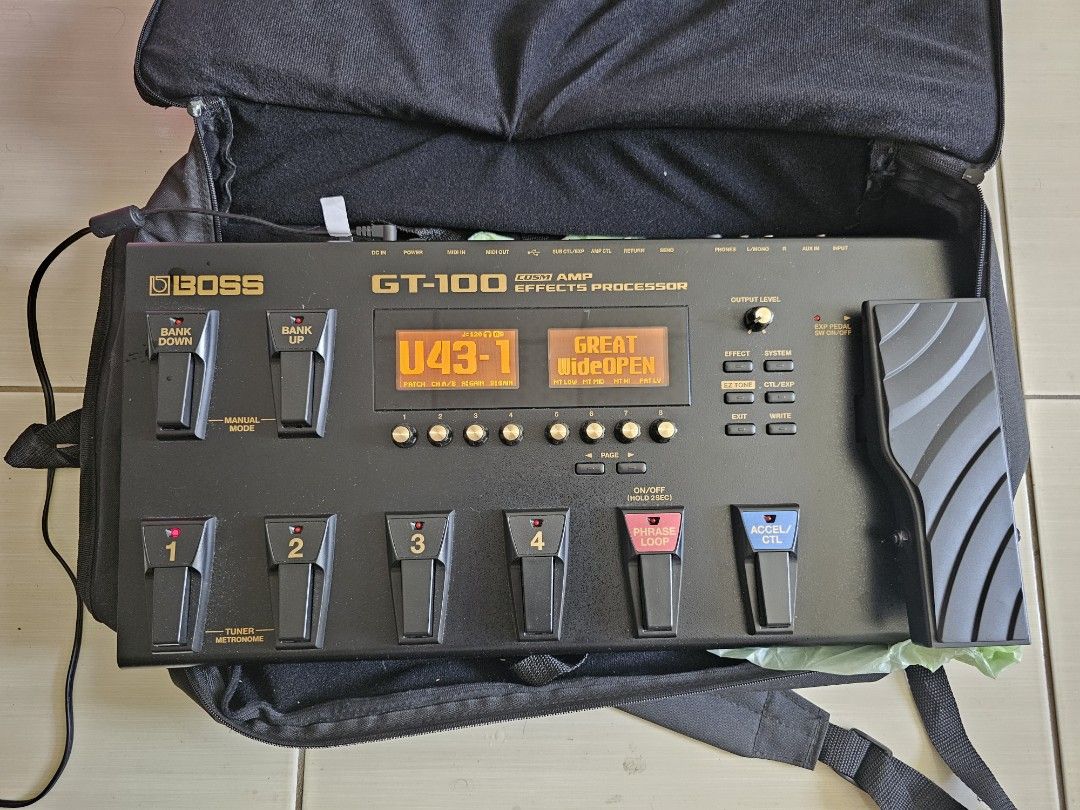 1.Boss GT-100 COSM Amp Effects Processor with Version 2 Update