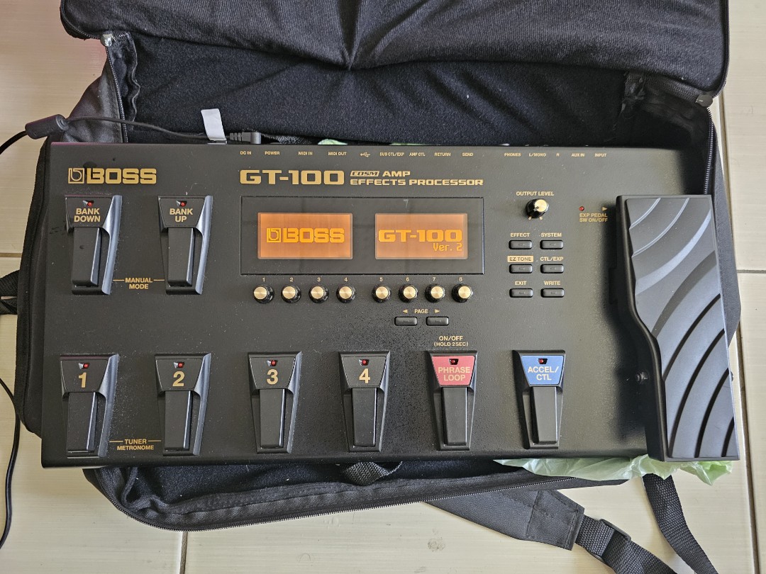 1.Boss GT-100 COSM Amp Effects Processor with Version 2 Update