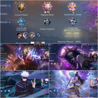 393 SKINS,LEGEND FRANCO/GUSION+COLLECTOR KHUFRA/VALIR+GUSION K+BEATRIX PRIME STACKED MOBILE LEGENDS ACCOUNT#240 (READ DESCRIPTION)