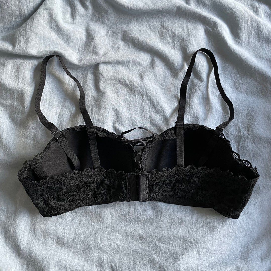 75A 6ixty8ight black lace strapless bra, Women's Fashion, New Undergarments  & Loungewear on Carousell