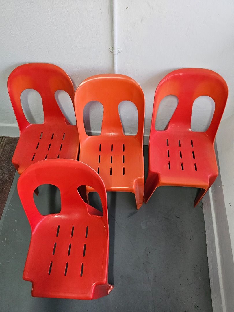 80 Single size bed frame + 4 Chairs, Furniture & Home Living, Furniture, Bed Frames