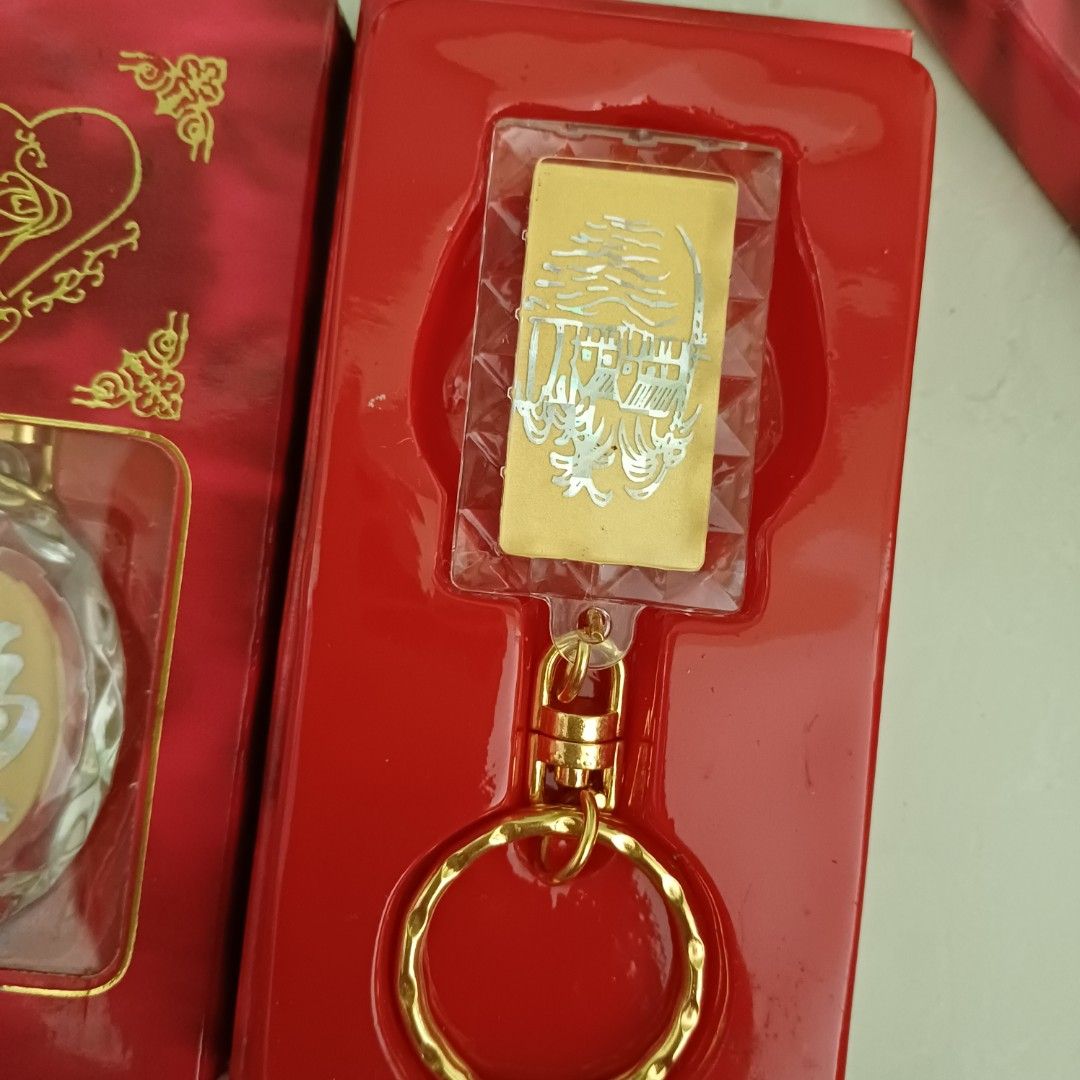 999.9 Pure Gold Keychain office clearance sale