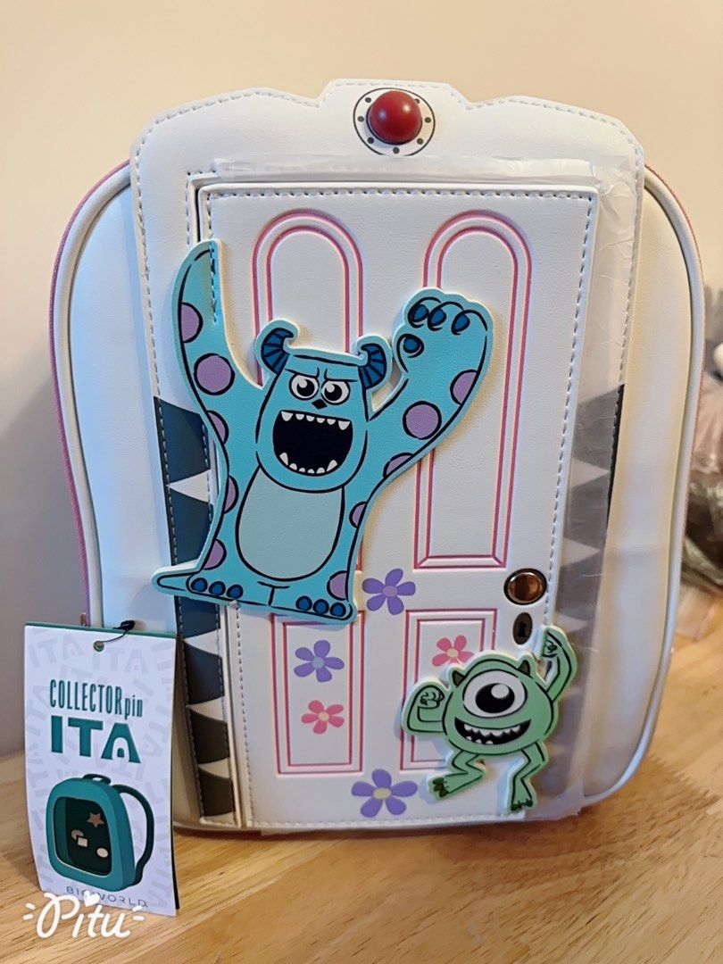 美國迪士尼襟章袋痛包怪獸公司Disney pin bag NWT Disney Pixar