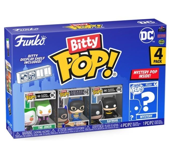 英美貨預訂- 多款迷你版POP! Vinyl: Bitty POP DC系列(1套內有4小盒
