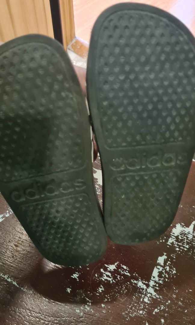 Addidas slides size 1k (Category: Babies & Kids Fashion) located in Muntinlupa City. Submitted by MrsJay (Listing ID 1242175088, Image 2). Description: sf c/o buyer.
