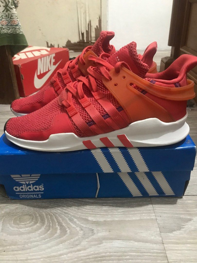 Adidas EQT Support ADV Red Fesyen Pria Sepatu Sneakers di