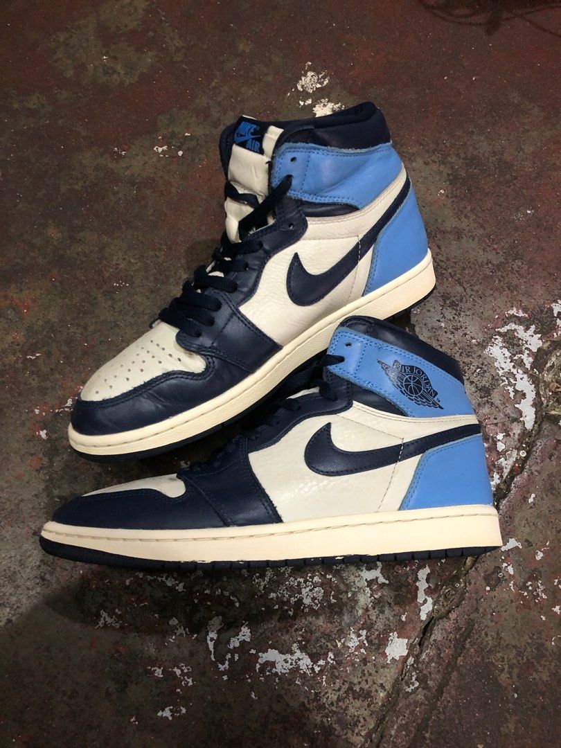 Air Jordan 1 Retro High Obsidian UNC(27.5 cm), Men's Fashion