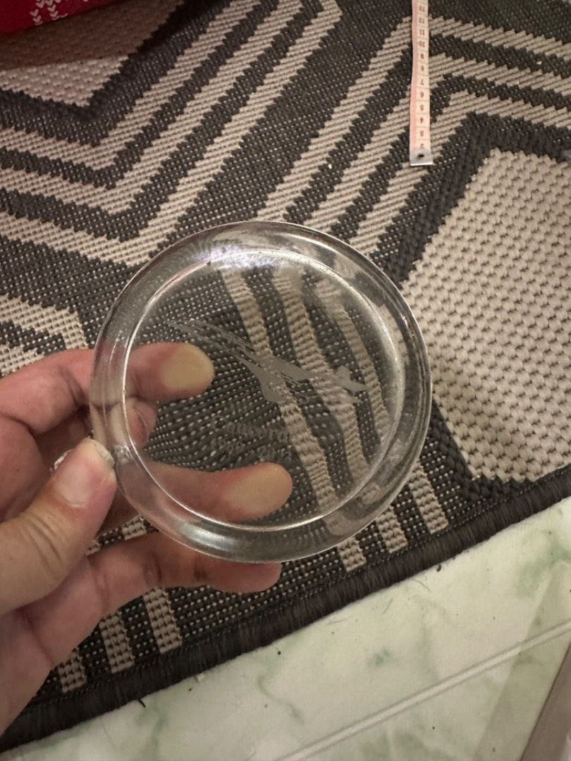 Airplane glass paper topper paper weight and jewelry plate on Carousell