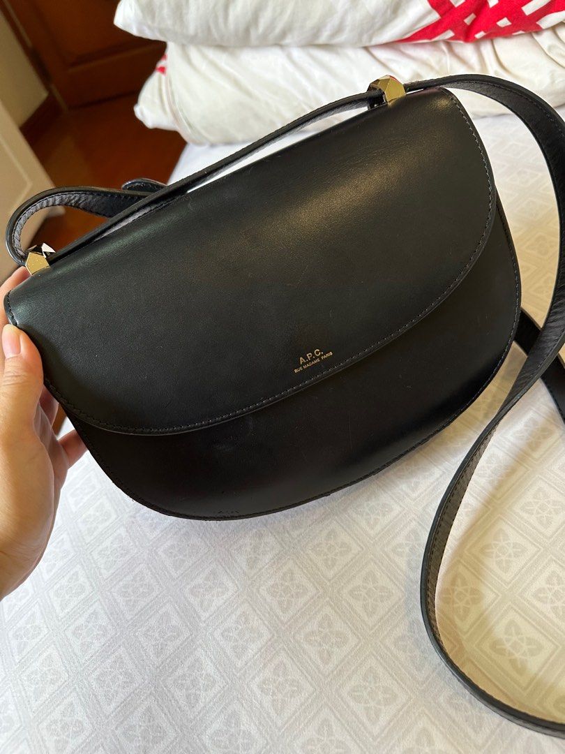 A.p.c. Mini geneve crossbody bag in black Luxury Bags Wallets