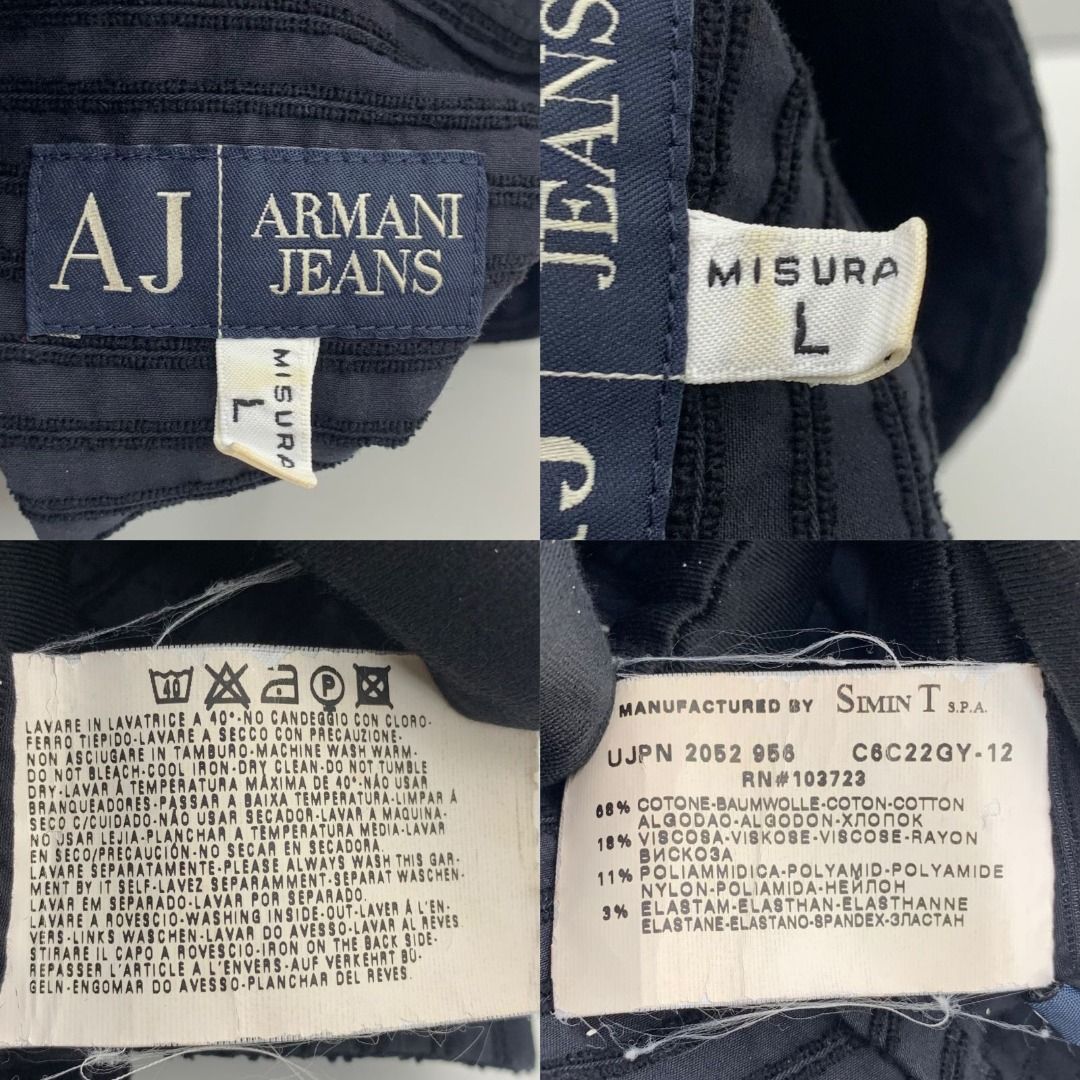 ARMANI JEANS BLACK LONG SLEEVE SHIRT 237019385 WE Luxury Apparel
