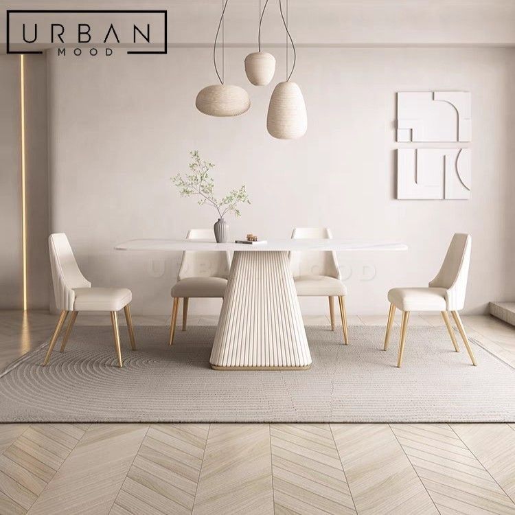 ASTRAL Modern Sintered Stone Dining Table, Furniture & Home Living ...