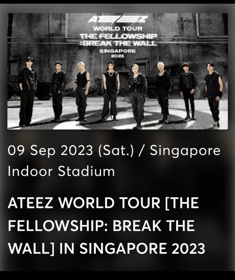 Ateez World Tour, Tickets & Vouchers, Event Tickets on Carousell