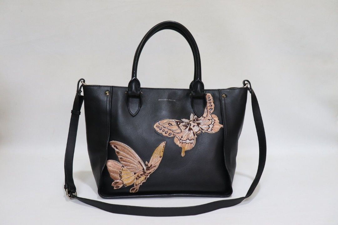 Alexander mcqueen butterfly tote sales