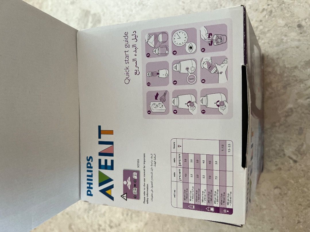 Avent bottle warmer quick hotsell start guide