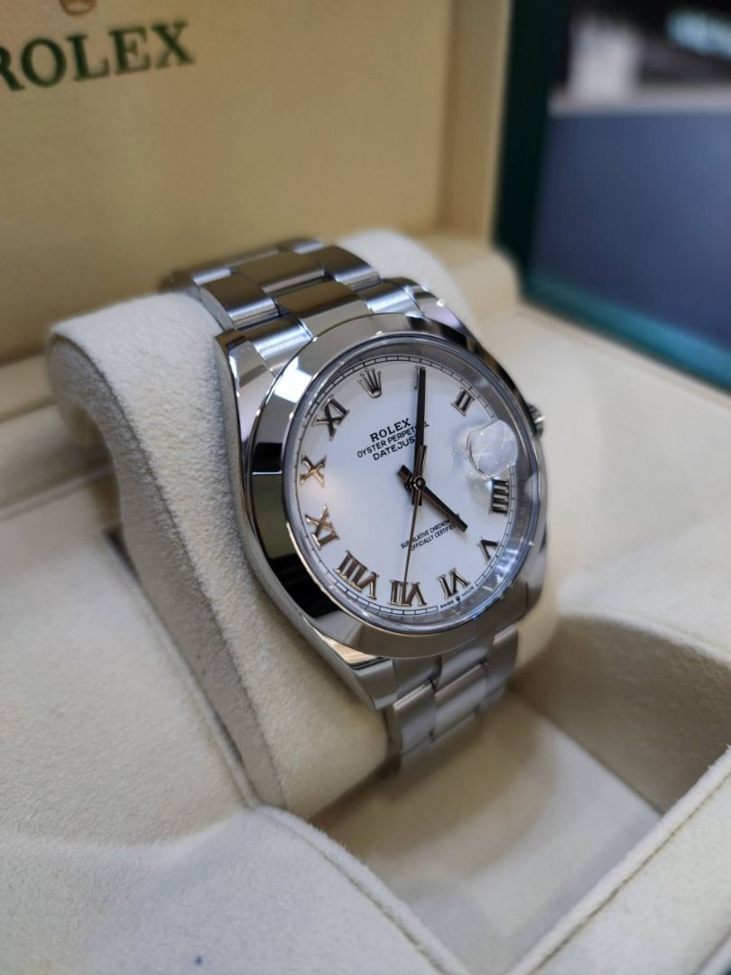 B2459 ROLEX DATEJUST 41 M126300 0015 OYSTERSTEEL SMOOTH BEZEL