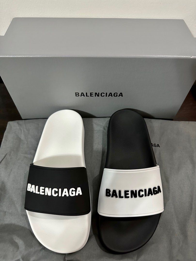 Balenciaga logo slides women's Clearance